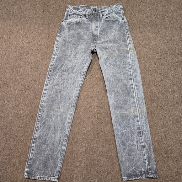 Levi's Other - Vintage Levi's 505 Jeans Mens 32x34 Gray Acid Wash Made in USA 80s Faded